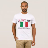Ik hou van mijn Italiaanse vriend T-shirt (Voorkant volledig)