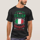 Ik hou van mijn Italiaanse vriend T-shirt (Voorkant)
