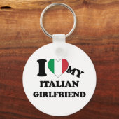 Ik hou van mijn Italiaanse Vriendin Sleutelhanger (Voorkant)