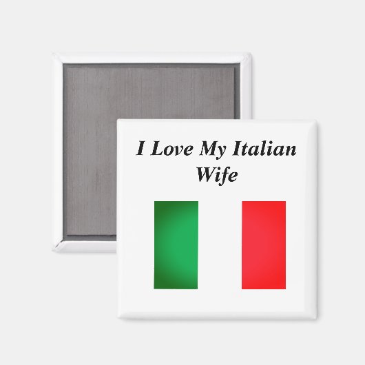 Ik hou van mijn Italiaanse vrouw Magneet (Voorkant / Achterkant)