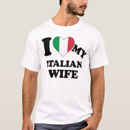 Ik hou van mijn Italiaanse vrouw T-shirt