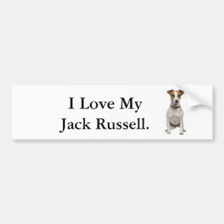 Ik hou van mijn Jack Russell. Bumpersticker