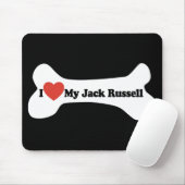 Ik hou van mijn Jack Russell - Dog Bone Muismat (Met muis)