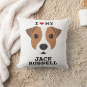 Ik hou van mijn Jack Russell Kussen (Deken)