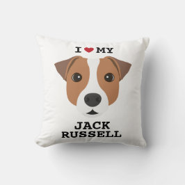 Ik hou van mijn Jack Russell Kussen