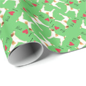 Ik hou van mijn Jack Russell Terrier Cadeaupapier (Rol Hoek)