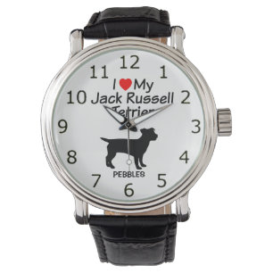 Ik hou van mijn Jack Russell Terrier hondenhorloge Horloge
