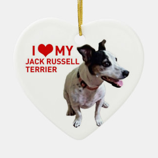 Ik hou van mijn Jack Russell Terrier Keramisch Ornament