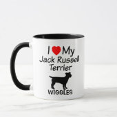 Ik hou van mijn Jack Russell Terrier Mok (Links)