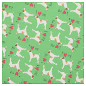 Ik hou van mijn Jack Russell Terrier Stof (Swatch)