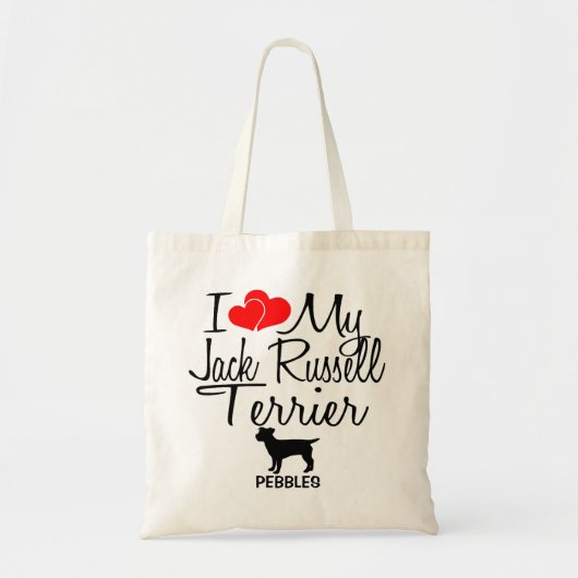 Ik hou van mijn Jack Russell Terrier Tote Bag (Voorkant)