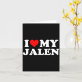 Ik hou van mijn Jalen Kaart (Gele Bloem)