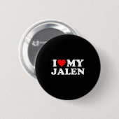 Ik hou van mijn Jalen Ronde Button 5,7 Cm (Voorkant /achterkant)