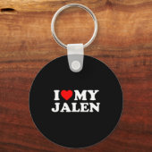 Ik hou van mijn Jalen Sleutelhanger (Voorkant)