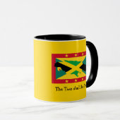 Ik hou van mijn...| Jamaica | Grenada DUAL FLAG |  Mok (Voorkant rechts)
