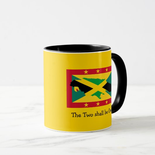 Ik hou van mijn...| Jamaica | Grenada DUAL FLAG |  Mok (Voorkant rechts)