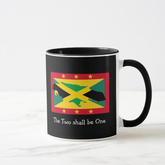 Ik hou van mijn...| Jamaica | Grenada DUAL FLAG | Mok (Rechts)