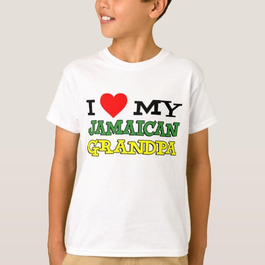Ik hou van mijn Jamaicaanse opa T-shirt (Voorkant)