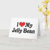 Ik hou van mijn Jelly Bean Kaart (Gele Bloem)
