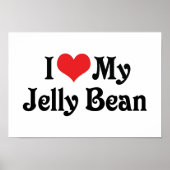 Ik hou van mijn Jelly Bean Poster (Voorkant)
