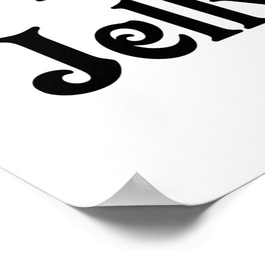 Ik hou van mijn Jelly Bean Poster (Hoek)