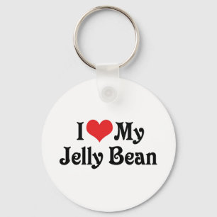 Ik hou van mijn Jelly Bean Sleutelhanger