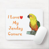 Ik hou van mijn Jenday Conure Computer Muismat (Met muis)