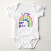 Ik hou van mijn jido - Cute Rainbow Romper (Voorkant)