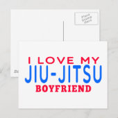 Ik hou van mijn Jiu-Jitsu Boyvriend Briefkaart (Voorkant / Achterkant)