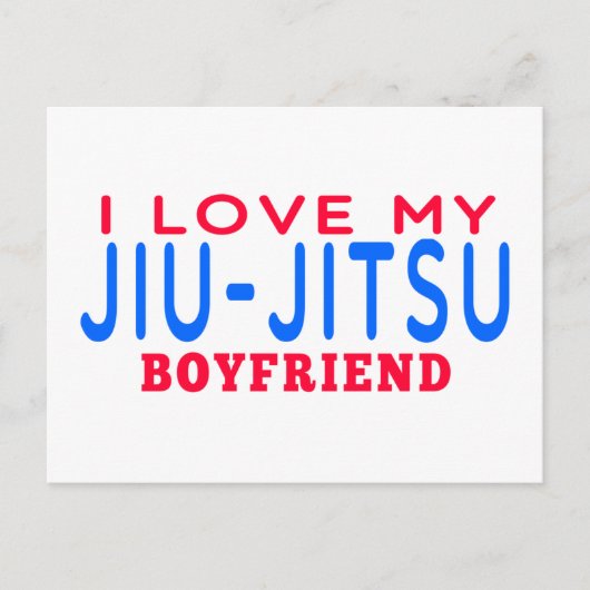 Ik hou van mijn Jiu-Jitsu Boyvriend Briefkaart (Voorkant)