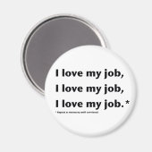 Ik hou van mijn job* magneet (Voorkant / Achterkant)