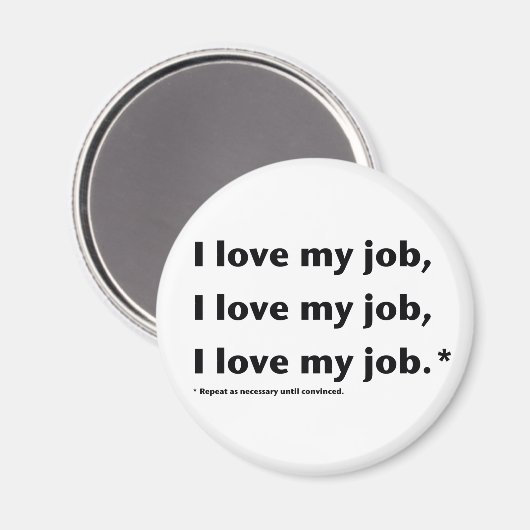Ik hou van mijn job* magneet (Voorkant / Achterkant)