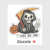 Ik hou van mijn job reaper sticker (Vel)