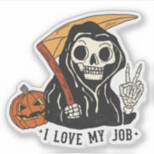 Ik hou van mijn job reaper sticker (Voorkant)