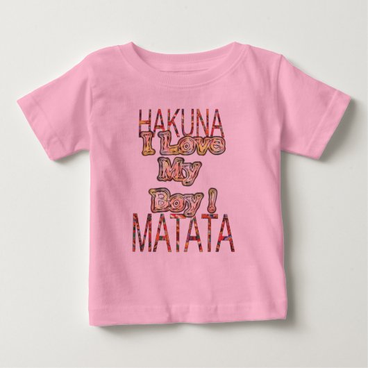Ik hou van mijn jongen Afrikaanse  kleuren Hakuna  (Voorkant)