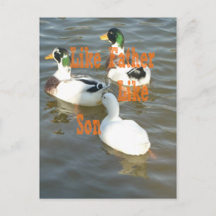 Ik hou van mijn jongen als vader als zoon briefkaart