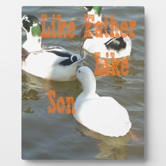 Ik hou van mijn jongen als vader als zoon fotoplaat (Voorkant)