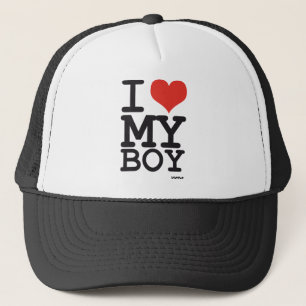 ik hou van mijn jongen trucker pet