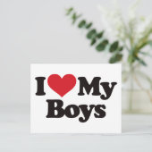 Ik hou van mijn jongens briefkaart (Staand voorkant)