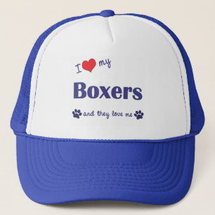 Ik hou van mijn jongens (veel honden) trucker pet