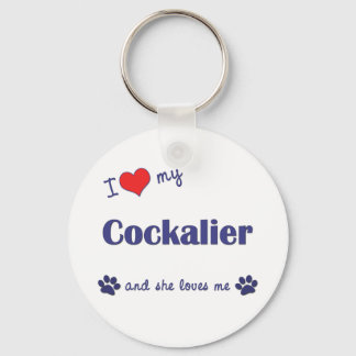 Ik hou van mijn kalier (Vrouw Dog) Sleutelhanger