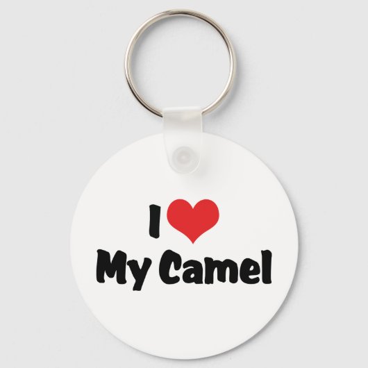 Ik hou van mijn kameel met hart sleutelhanger (Voorkant)