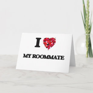 Ik hou van mijn kamergenoot kaart