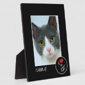 Ik hou van mijn kat, aangepaste foto - voetovers fotoplaat (Zijkant)