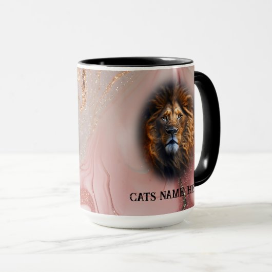 Ik hou van mijn kat aangepaste tekst gepersonalise mok (Voorkant rechts)