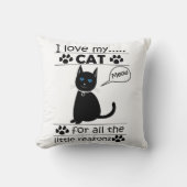 Ik hou van mijn kat Animal Kat Kussen (Voorkant)