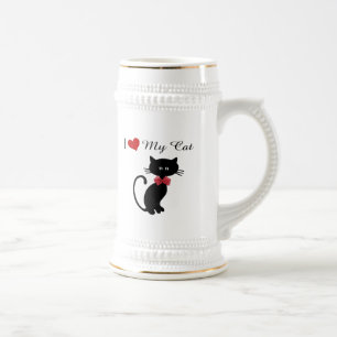 Ik hou van mijn kat bierpul