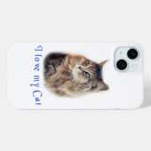 Ik hou van mijn kat Case-Mate iPhone case (Achterkant (horizontaal))