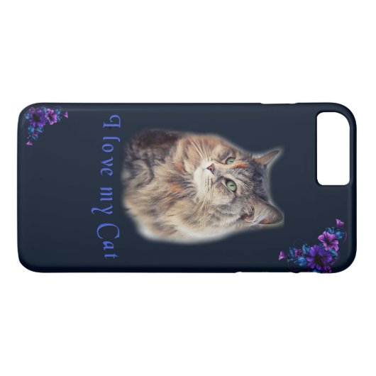Ik hou van mijn kat Case-Mate iPhone case (Achterkant (Horizontaal))