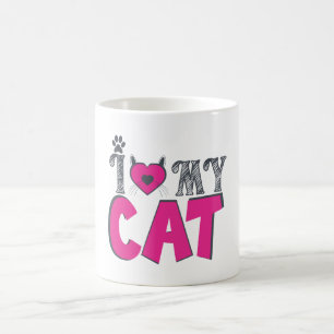 Ik hou van mijn kat – Cute huisdierliefhebber ontw Koffiemok